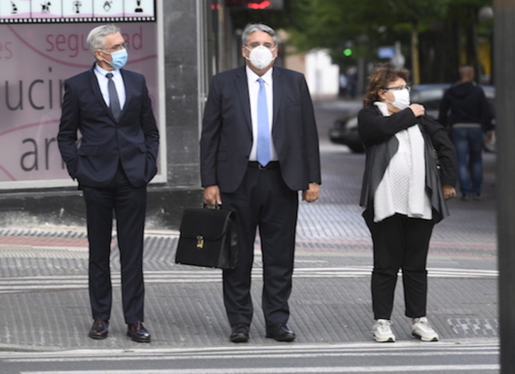 Gaur bi auziperatuek deklaratu dute Gasteiz. (Raul BOGAJO/FOKU)