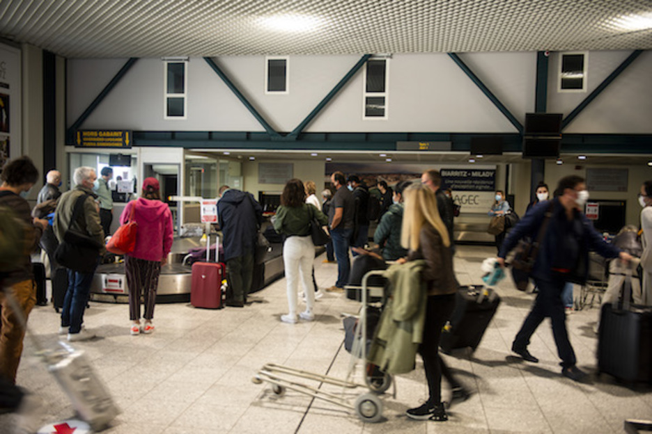 Pour l'instant, l’aéroport de Biarritz ne reçoit que des vols provenant de l’Hegaxone. ©Guillaume Fauveau