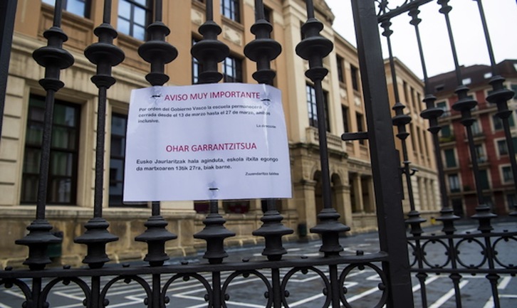 Colegio Público Juan Manuel Sánchez Marcos en Bilbo. (Luis JAUREGIALTZO/FOKU) . 