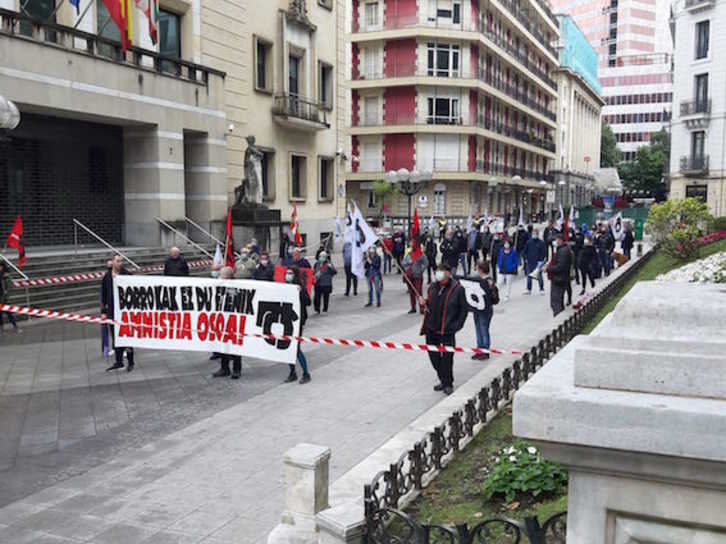 Movilización celebrada en Bilbo. (AEM)