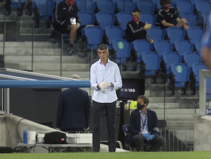 Imanol Alguacil ha reconocido que el empate es un resultado justo. (LOF)