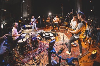 El grupo donostiarra Nøgen en su actuación en NAIZ Kontzertuak. (Gaizka PEÑAFIEL/FOKU)