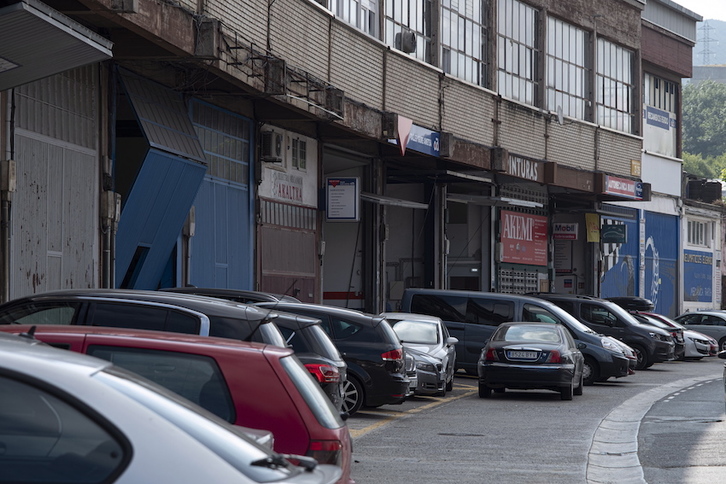 Empresas en el polígono 27 de Martutene. (Jon URBE/FOKU)
