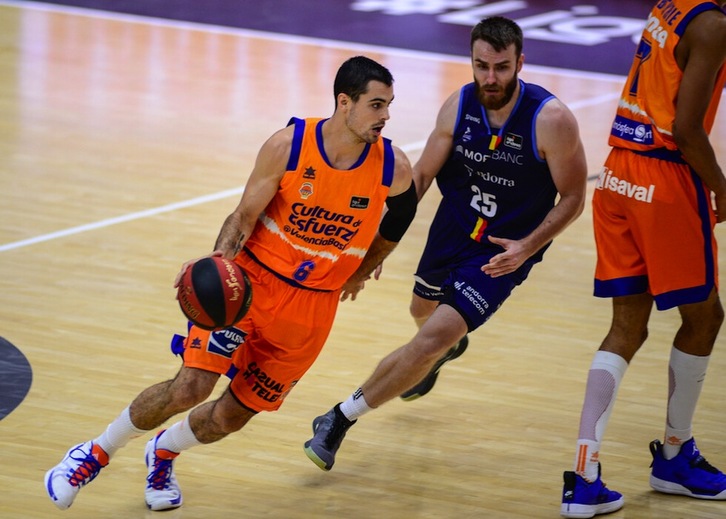 Alberto Abalde ha sido el factor desequilibrante para Valencia Basket. (J. M. CASARES / ACB PHOTO)