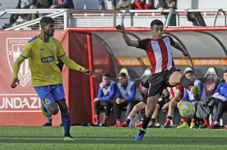 Asier Córdoba con el Bilbao Athletic. (@AthleticClub)