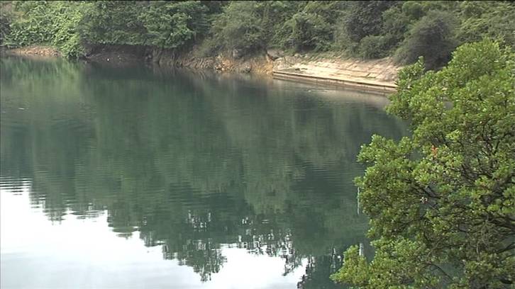 Imagen del embalse de Gorostiza, en Barakaldo. (YOUTUBE)