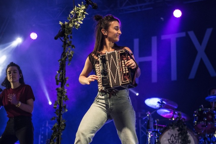 Huntza durante su actuación en la pasada edición del Hatortxu Rock. (Jagoba MANTEROLA/FOKU)