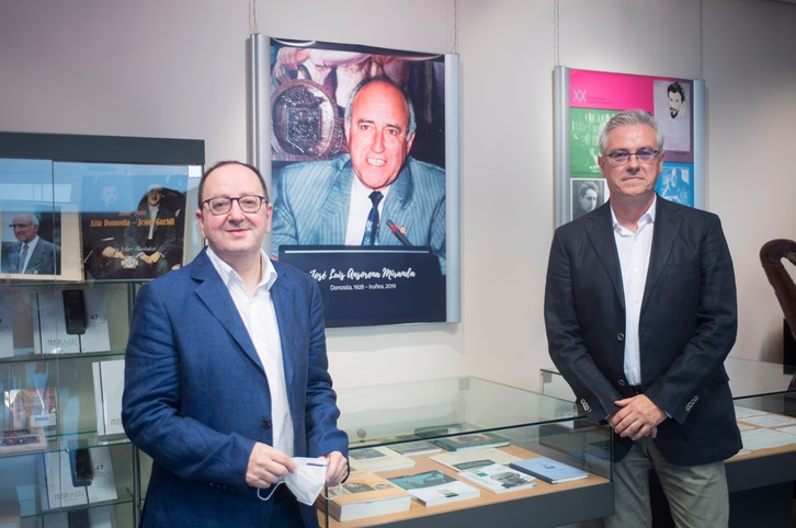 Jon Bagues (ezkerrean) ordezkatuko du Pello Leiñenak. (Juan Carlos RUIZ | FOKU)