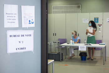 Bozka bulegoetan dena prest izan dute ekainaren 28 honetan. © Guillaume Fauveau