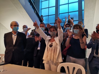 Maider Arosteguy fête sa victoire. ©François Berland