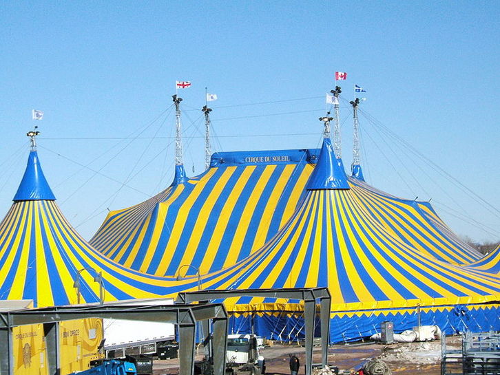 Carpa del Cirque du Soleil. (NAIZ)
