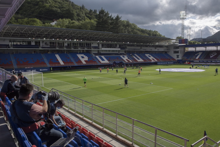 Ipurua acogerá su tercer derbi a puerta cerrada. (Juan Carlos RUIZ/FOKU)