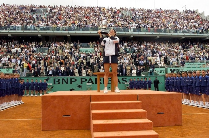Acto de entrega de premios en Roland Garros. (Jacques DEMARTHON/FOKU)