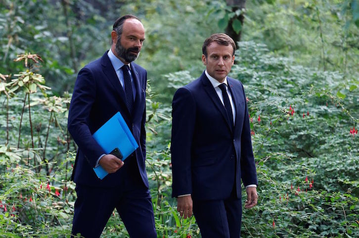 Philippe y Macron, en una imagen de archivo. (CHRISTIAN HARTMANN / AFP)