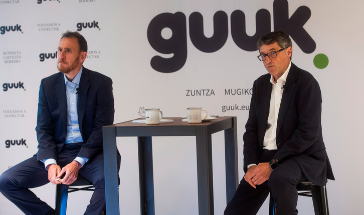Presentación de Guuk, el nuevo operador de telecomunicaciones vasco. (Luis JAUREGIALTZO/FOKU)