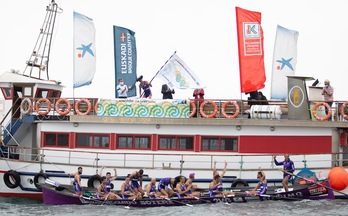 Pese a quedar en segunda plaza en las dos jornadas, la «Sotera» ha ondeado la primera bandera del curso 2020 de la Liga Eusko Label. (LIGA EUSKO LABEL)