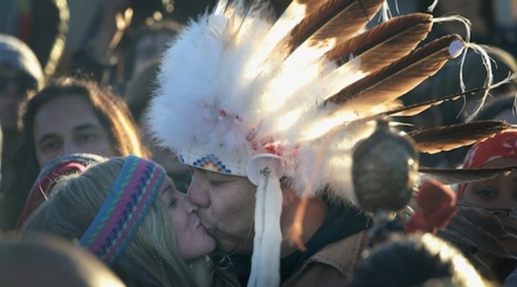 La paralización del oleoducto ha sido bienvenida por los sioux. (Scott OLSON/AFP)