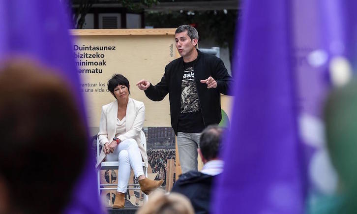 Iriarte eta Rodriguez, gaur Errenterian. (EH Bildu)