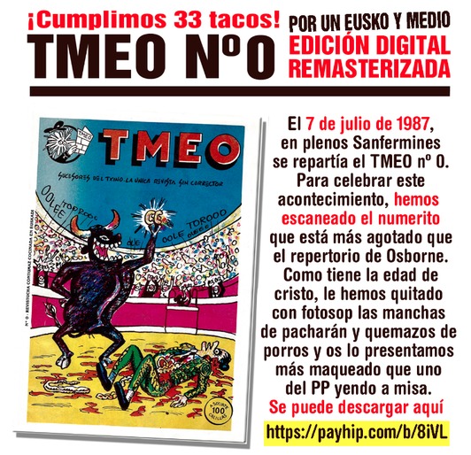‘TMEO’ sale en edición digital. (NAIZ)