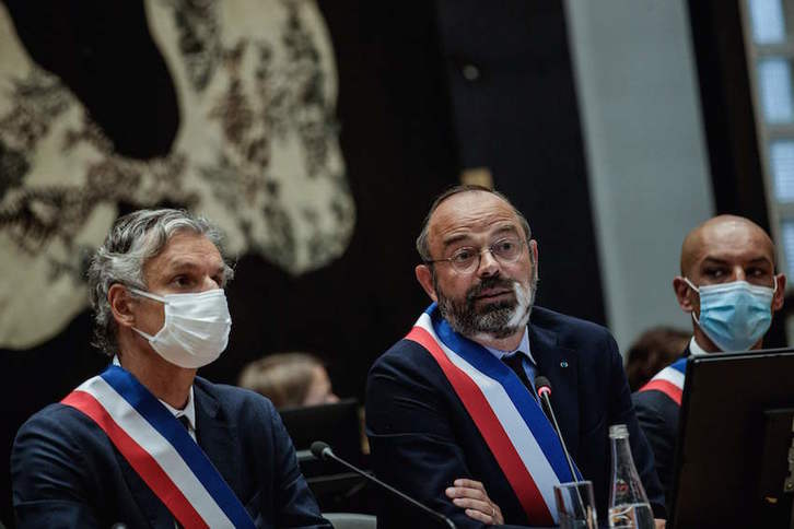 Édouard Philippe, ahora alcalde de Le Havre, uno de los investigados por la justicia francesa. (Sameer Al-DOUMY/AFP)