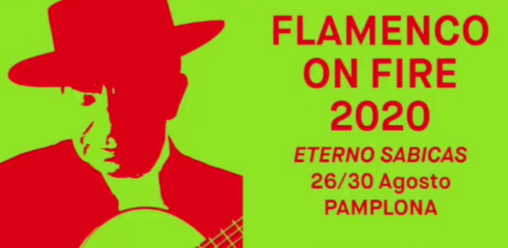 Cartel anunciador de Flamenco on Fire 2020.