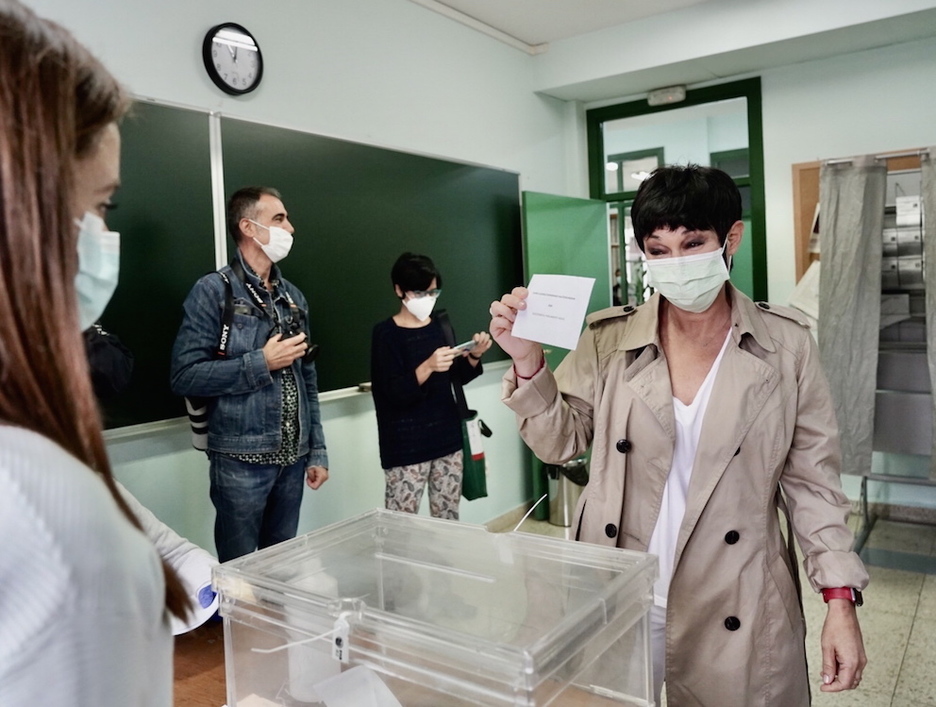 Maddalen Iriartek Durangon bozkatu du. (FOKU) Maddalen Iriartek Durangon bozkatu du. (FOKU)