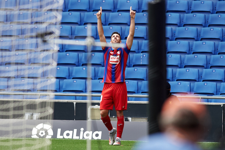 Expósito ha anotado los dos goles del triunfo armero. (Gerard FRANCO/AGENCIA LOF)
