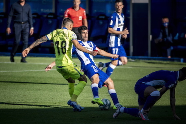 Manu García puede colocarse en el Villamarín como el segundo futbolista que más veces ha vestido la elástica albiazul en partidos oficiales. (Jaizki FONTANEDA/FOKU)