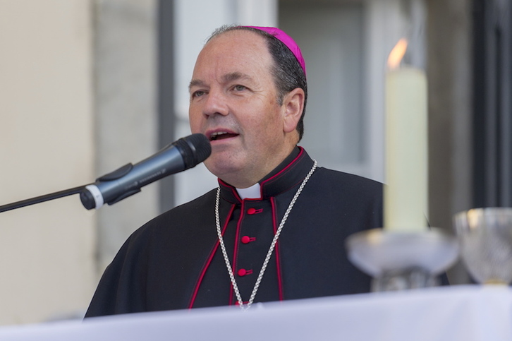 El obispo de Gasteiz, Juan Carlos Elizalde. (Juanan RUIZ/FOKU)