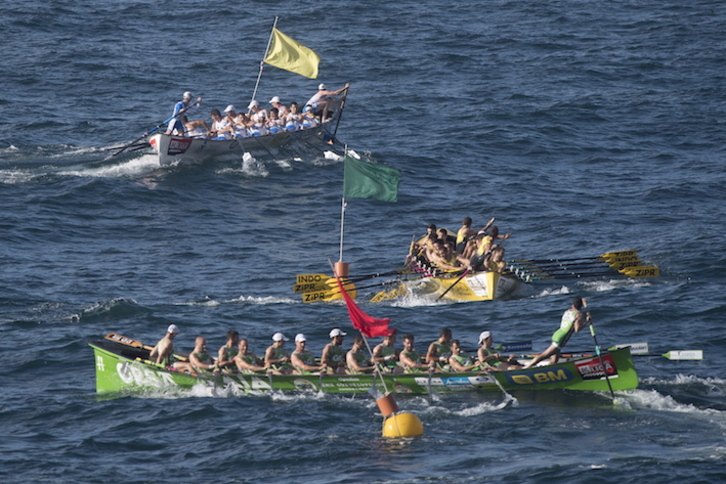 Hondarribia, Orio eta Donostiarra, Gipuzkoako Txapelketan. (Juan Carlos RUIZ/FOKU)