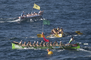 Hondarribia, Orio eta Donostiarra, Gipuzkoako Txapelketan. (Juan Carlos RUIZ/FOKU)