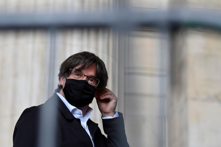 Carles Puigdemont, a su llegada al juzgado de Bruselas el pasado 23 de junio. (John THYS/AFP)