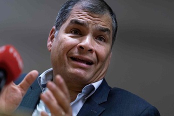 El expresidente de Ecuador, Rafael Correa. (Kenzo TRIBOUILLARD/AFP)