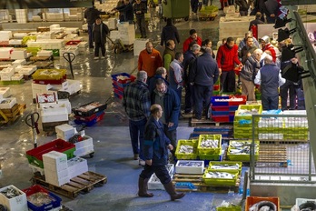 Una imagen del interior de Mercabilbao antes de la epidemia del covid-19. (Monika DEL VALLE | FOKU)