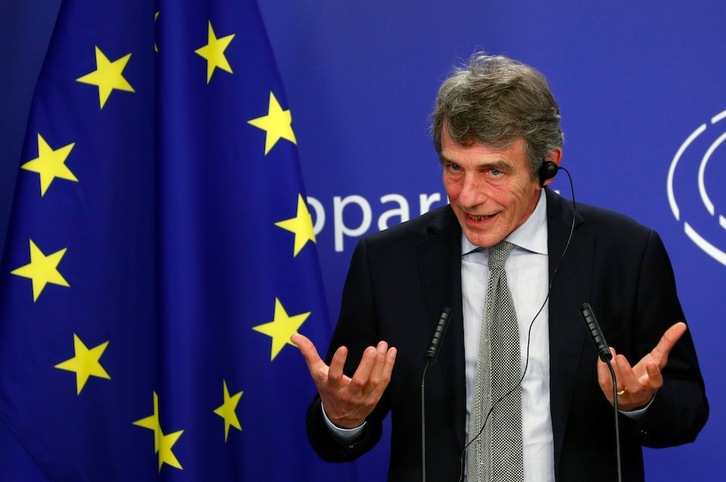 El presidente del Parlamento Europeo, David Sassoli. (François LENOIR | AFP)