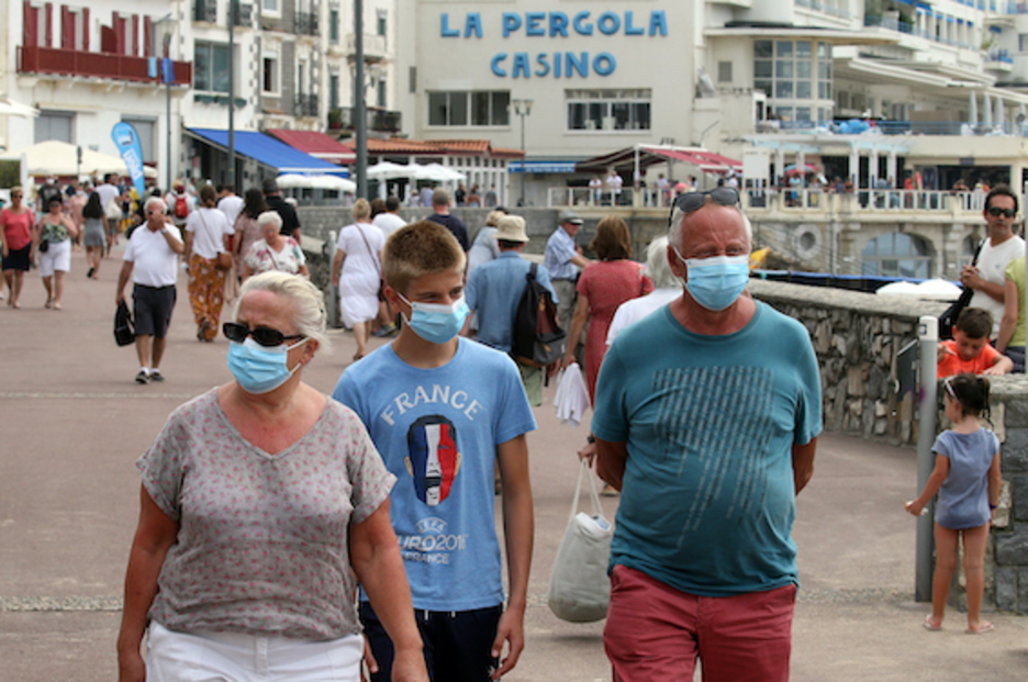 Bereziki frantziar Estatuko turistak heldu dira Ipar Euskal Herrira. © Bob Edme