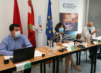 Mikel Irujo, Marian Elorza et Mathieu Bergé. ©Bob EDME