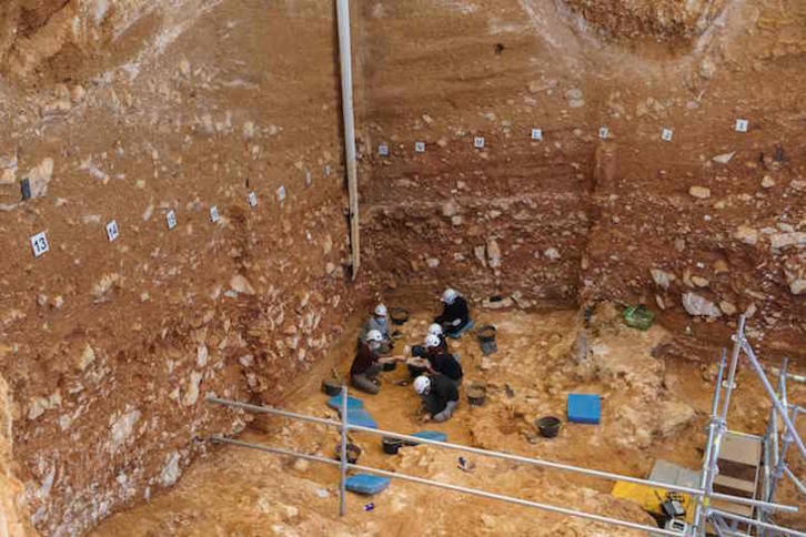 Excavación en la Gran Dolina, en Atapuerca. (César MANSO/AFP)
