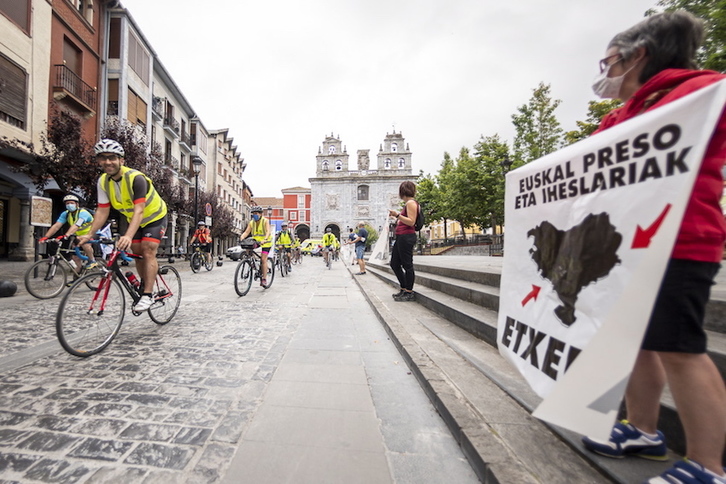 Urduñatik abiatu da Izan Bidea bizikleta martxa gaur. (Jaizki FONTANEDA/FOKU)