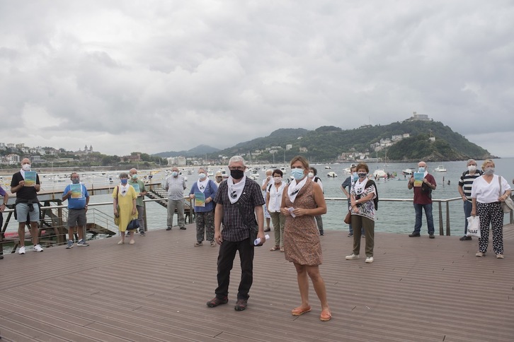 Etxeraten agerraldia, Donostian. (Juan Carlos RUIZ/FOKU)