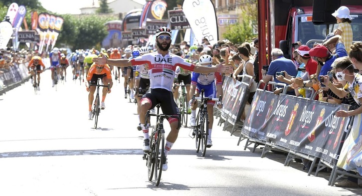 Fernando Gaviria, en la Vuelta a Burgos. (VUELTA A BURGOS)