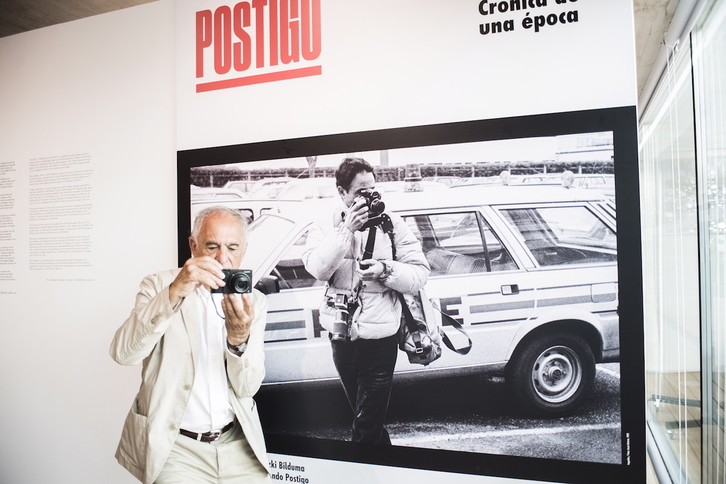 El fotoperiodista Fernando Postigo este jueves, en San Temo. (Juan Carlos RUIZ I FOKU))