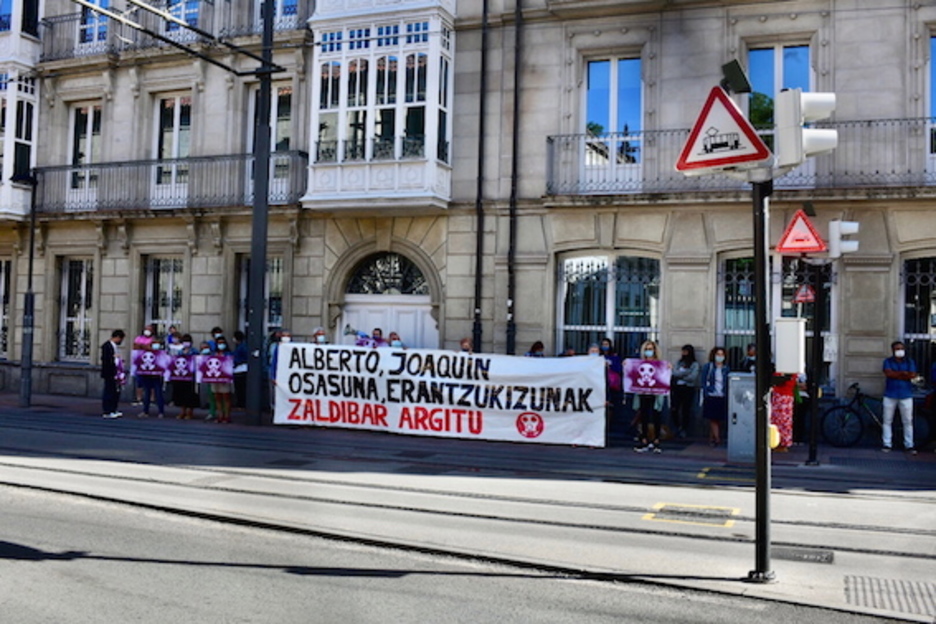 Protesta de Zaldibar Argitu. (FOKU)