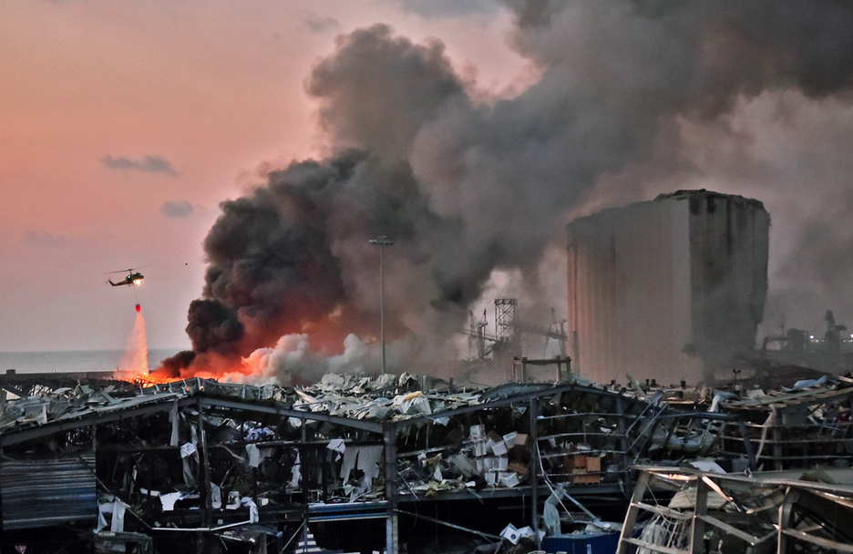 Explosión en el puerto de Beirut, Libano. (Anwar AMRO/AFP).