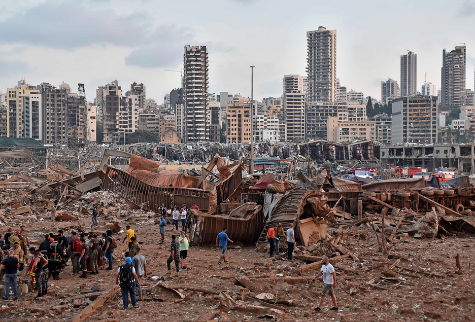La explosión ha causado daños en varios edificios de Beirut. (STR/AFP).