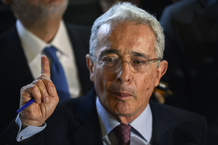 El expresidente Álvaro Uribe, en una imagen de archivo. (AFP)
