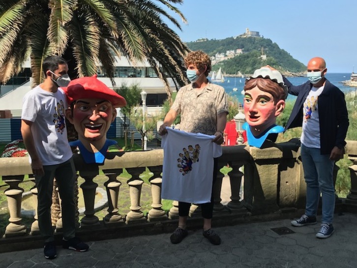 Presentación del programa Abuztua Donostian, el pasado 27 de julio. (@donostiafestak)