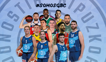 La plantilla de Gipuzkoa Basket para la próxima campaña. 