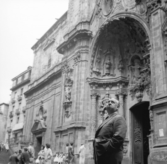 Hitchcock, en Donostia en 1958. (Paco MARÍ-FONDO MARÍN)