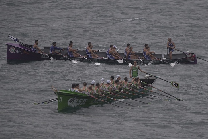 Hondarribia y Santurtzi han salido realzados de la locura del campo de regateo de Zarautz. (Juan Carlos RUIZ / FOKU)
